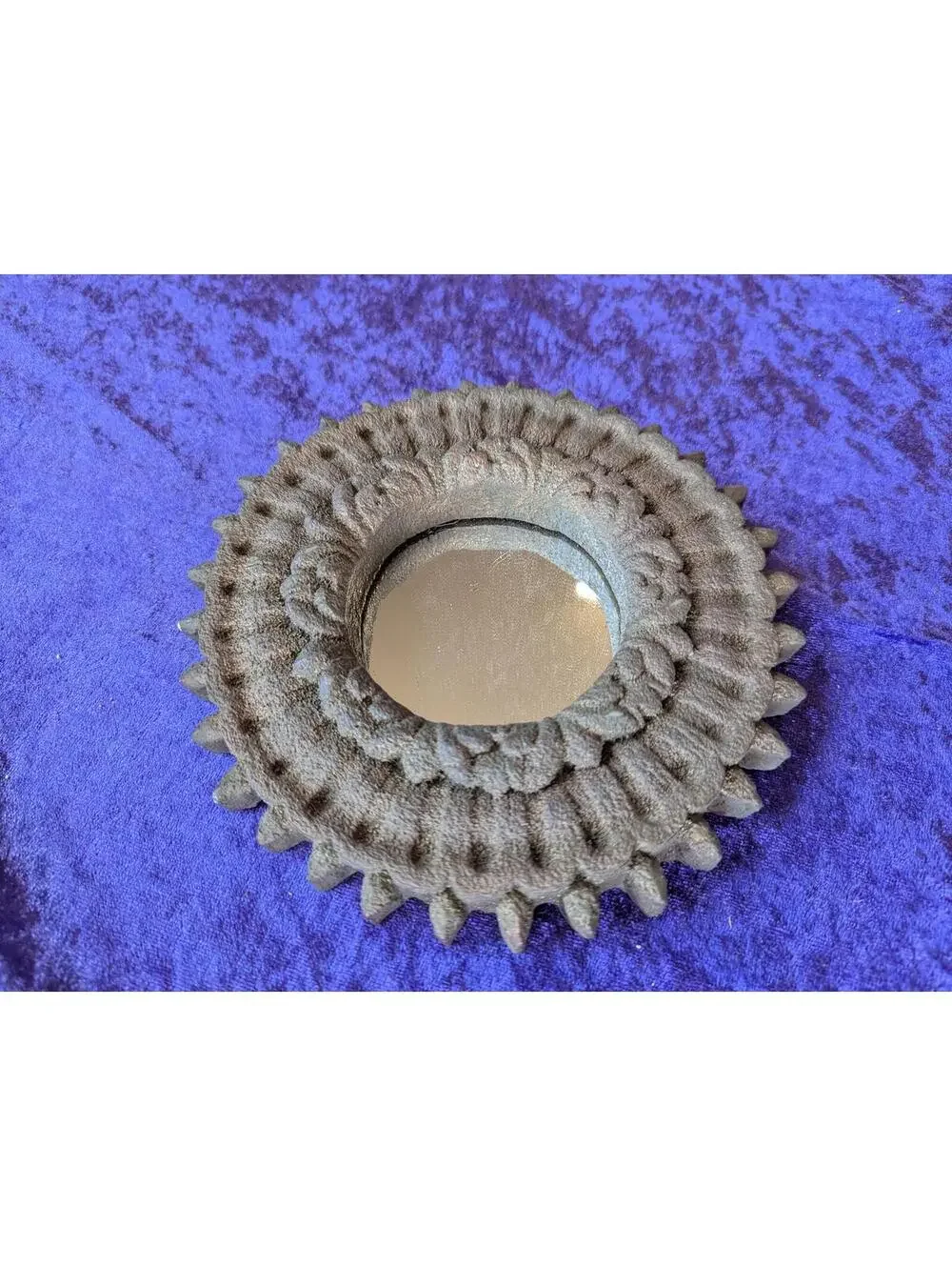 Vintage Decorative Round Wall Mirror with Ornate Frame